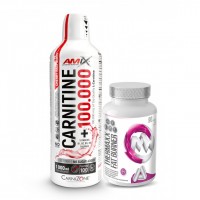 Amix™ karnitiin 100 000 1000 ml + MaxxWin Thermaxx Fat Burner 90 kork.