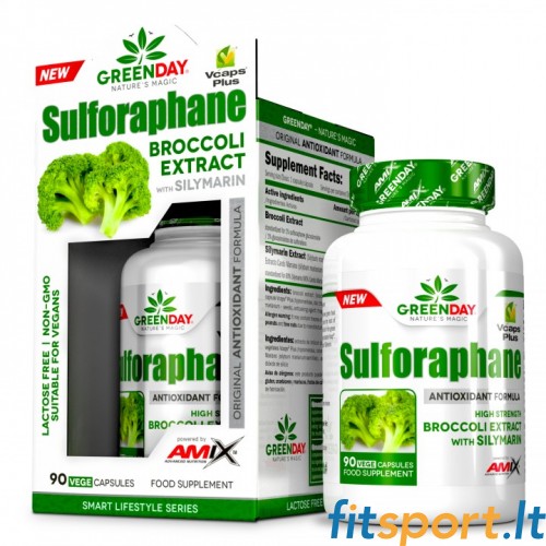 Amix GreenDay® Sulforaphane (brokoli ekstrakt) 90 kapslit. 