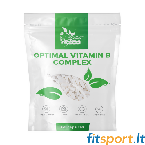 Сырые порошки Optimal B Complex, 60 капсул. 