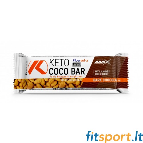 Amix KetoLean® Keto Coco Bar 40g (batoonid kohandatud Keto dieediga) 