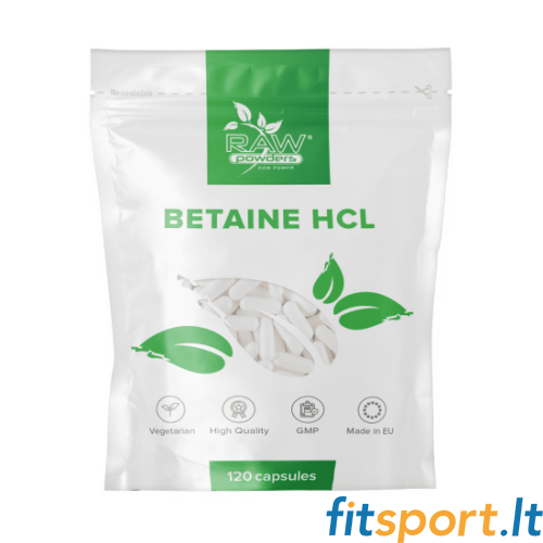 Toorpulbrid Betaine HCL 120 kapslit 